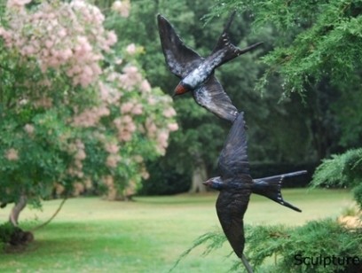New Bronze Swallows Take Wing at Garden Exhibition
