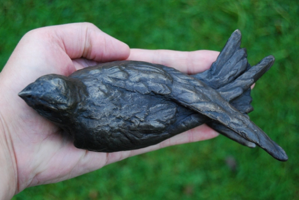 Sculptures of Swifts in the Nest