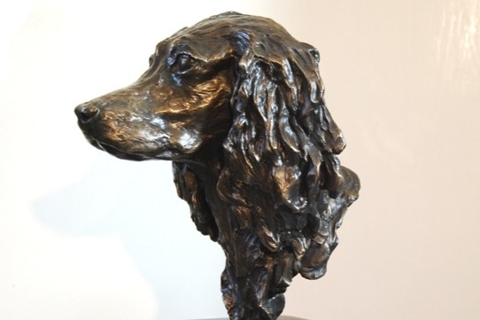 Commission Portrait Sculpture of Lovely Spaniel