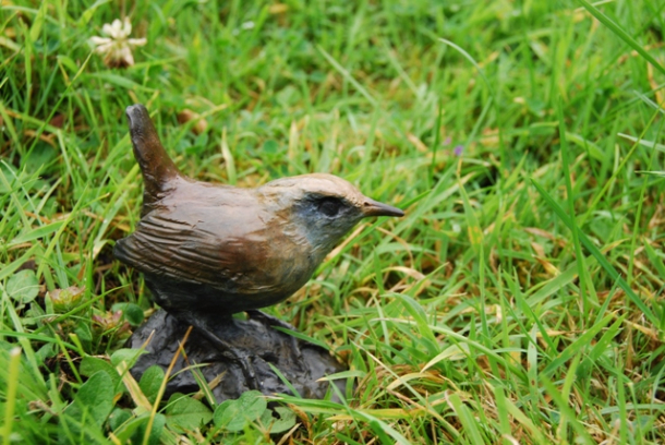 Bronze Wren for Birthday Gift