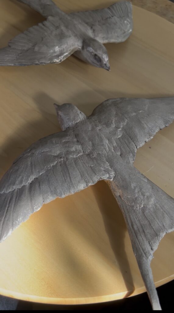 Swallow Cast Bronze by JOEL