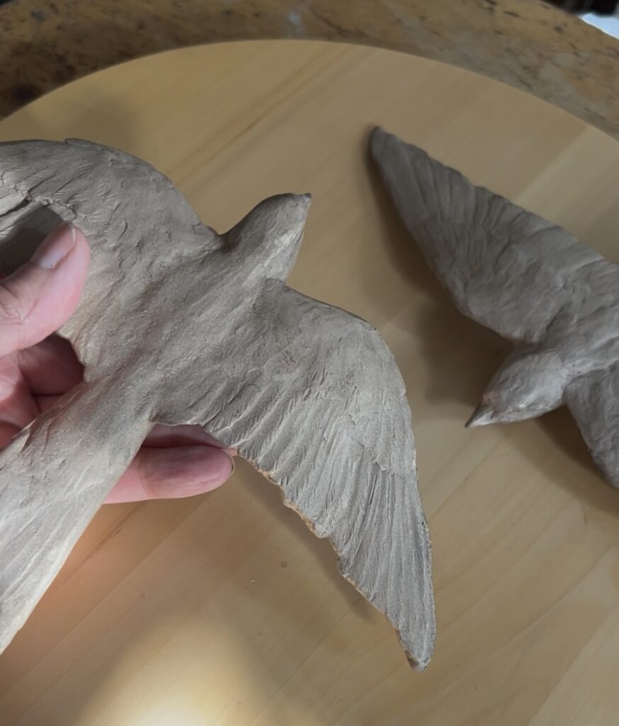 Swallow Cast Bronze in Joel's hand